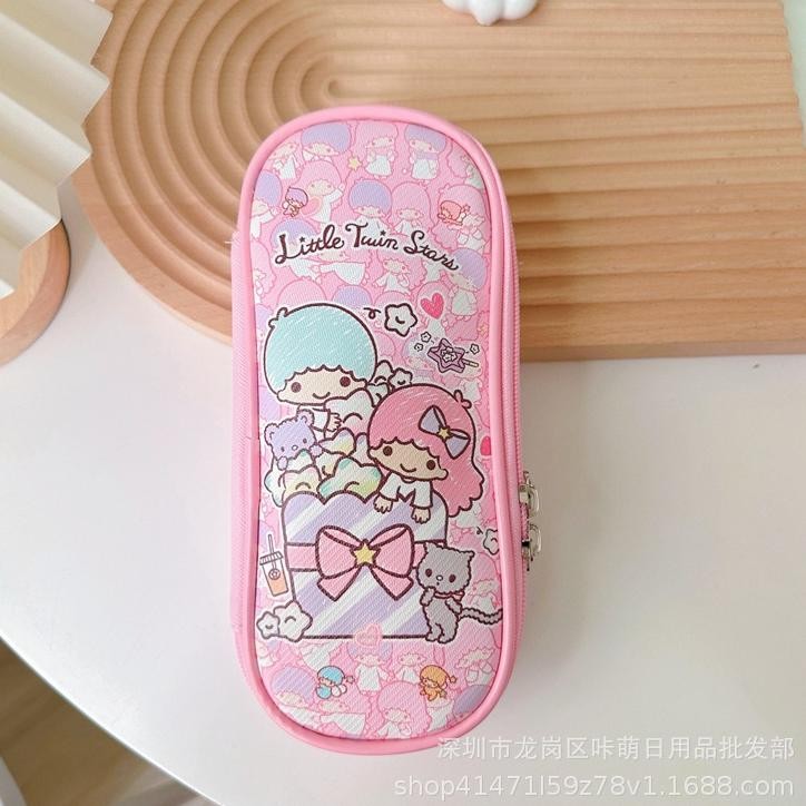 

jy-6 IK69 Kotak PENSIL Sanrio 2 Seleting Lucu Bahan Canvas dan Bahan Metal AT044 Terlaris Premium
