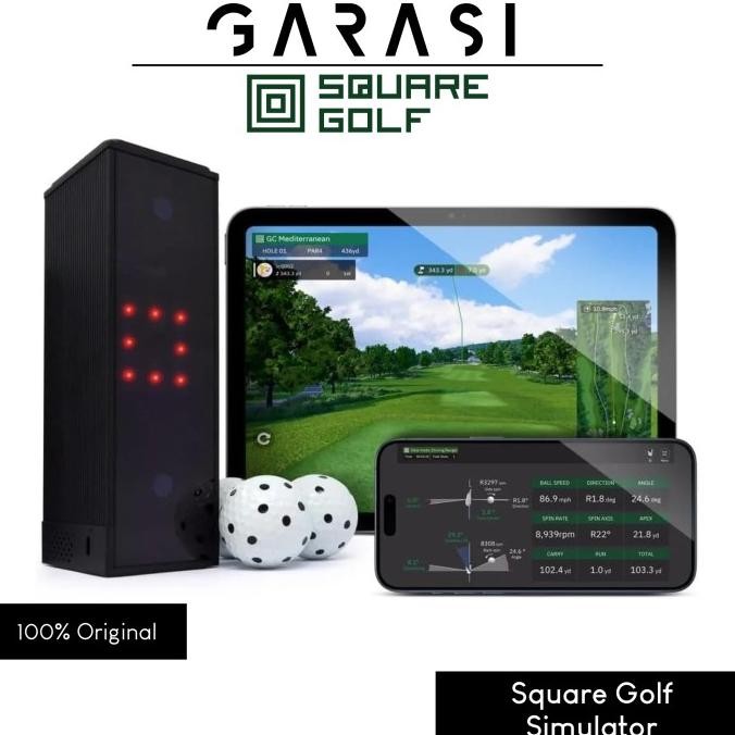 Square Golf Indoor Golf Launch Monitor and Simulator
