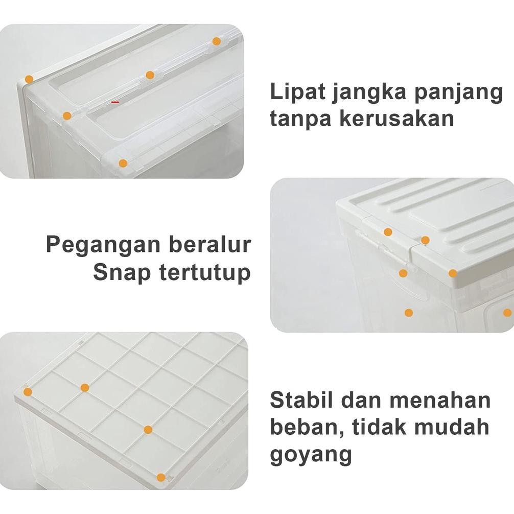Is75 VD08 Kotak Penyimpanan Lipat [A&B] Kotak Lemari Mini Multifungsi / Lemari Baju Lipat Mini / Kot
