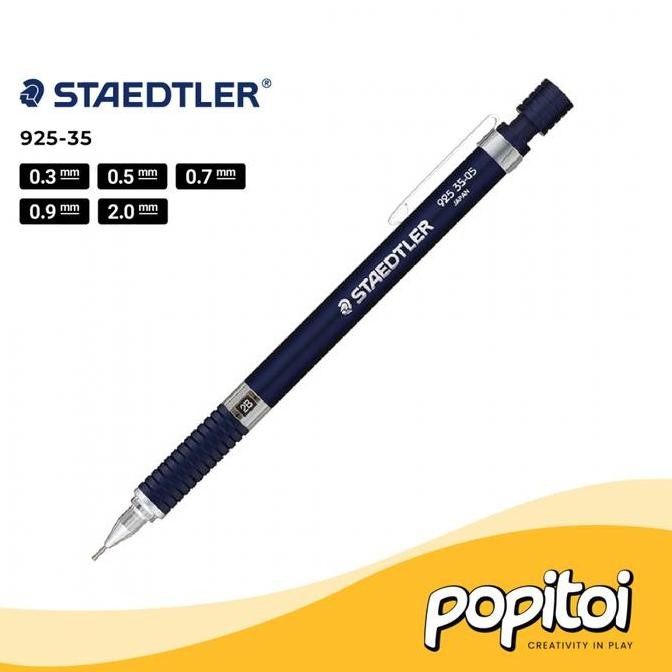 

TERLARIS - Staedtler 925-35 Drafting Mechanical Pencil 0.3 0.5 0.7 0.9 2.0 mm Pensil Mekanik Cetek