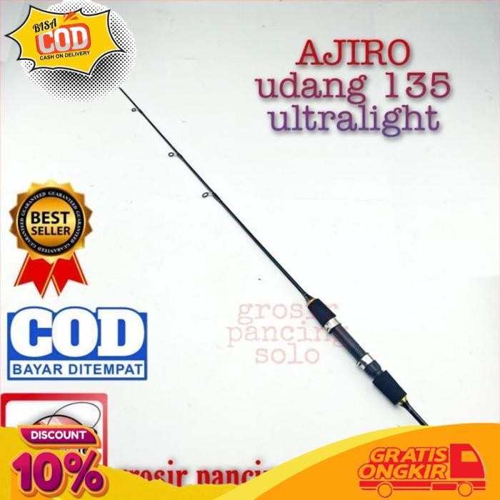 Diskon Joran Ul Ultralight Udang Doreng Fiber Super Lentur 100 120 135 150 Cm Grosir