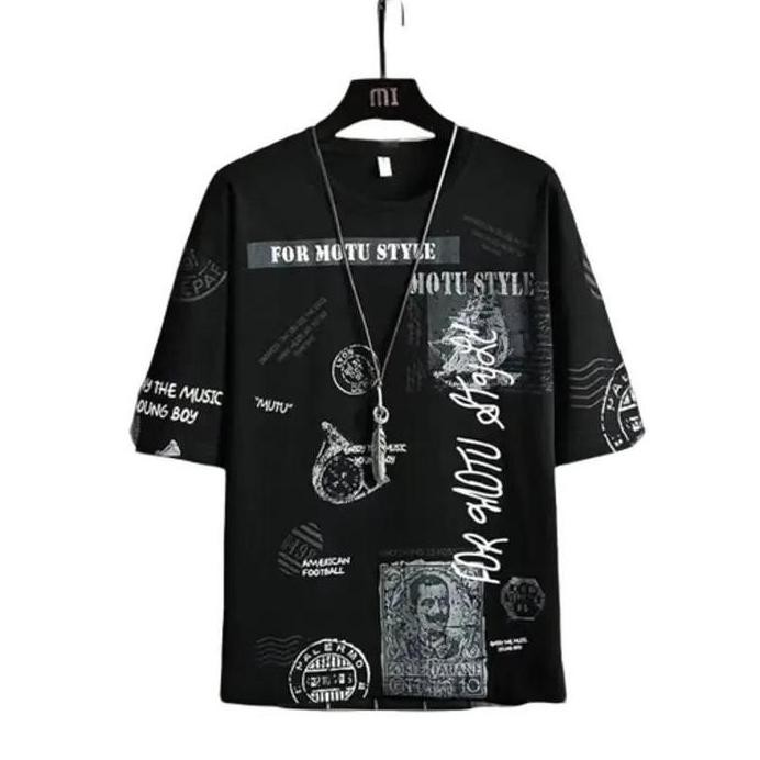 new  COD-baju oversize size M|L,XL,XXL,XXXL t-shirt kaos distro oversized distro pria&wanita fit kao