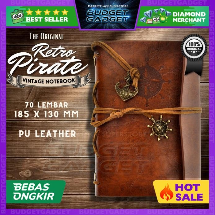 

new !!! Buku Catatan Binder Kulit Retro Compass Kertas A5 murah