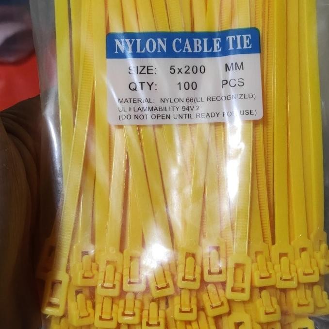 

new !!! Kabel Ties Bisa Pakai Ulang cable ties Reusable 5x200mm 20cm 100pcs murah