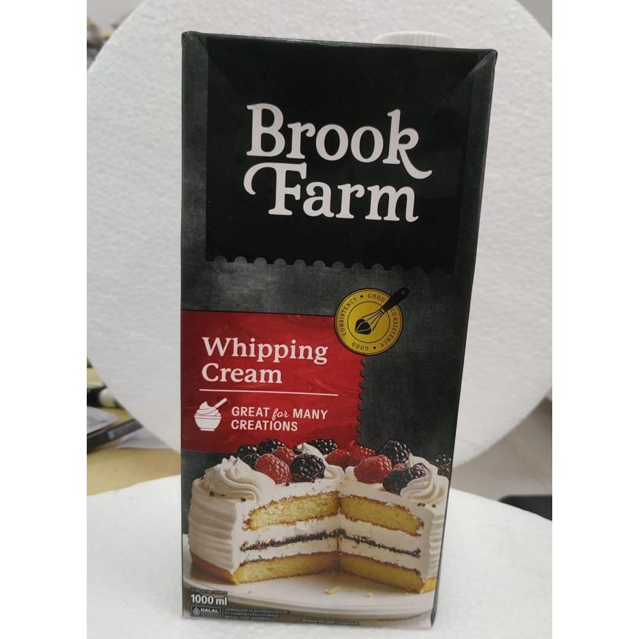 

Sale Brookfarm Whipping Cream 1 Lt Whip Krim Non Dairy Cream