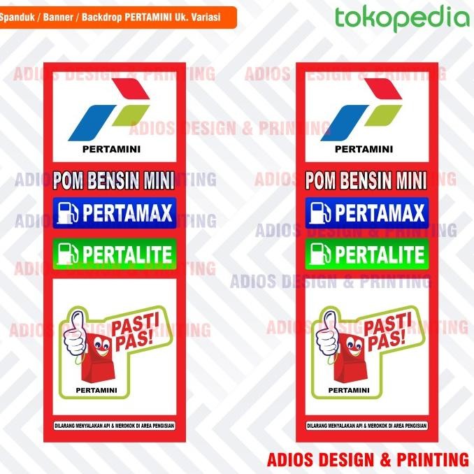 ready  spanduk banner pertamini / pom mini / Banner Pom bensin Mini murah