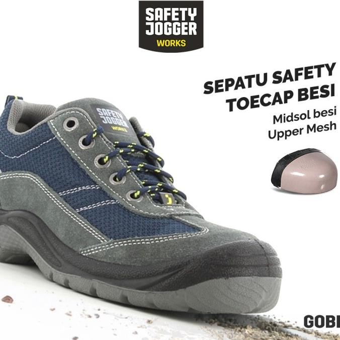 Sepatu Kerja Safety Model Sporty Safety Jogger Gobi Fitur Anti Paku