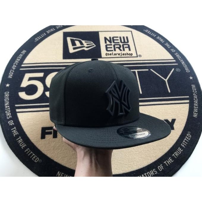 Topi New Era 9Fifty New York Yankees Metal Stack Black Original Resmi