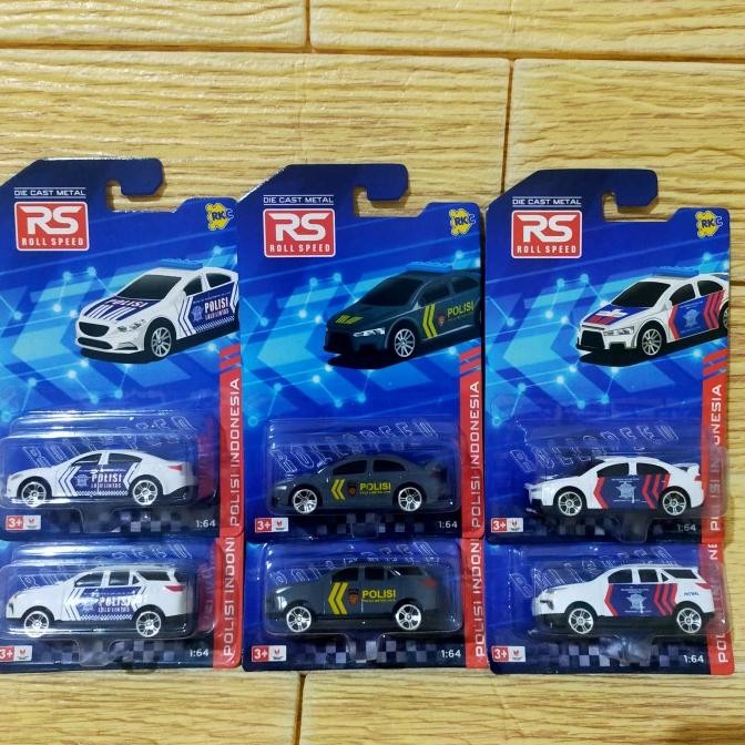 baru  Die cast metal police car diecast mobil polisi Indonesia RKC murah
