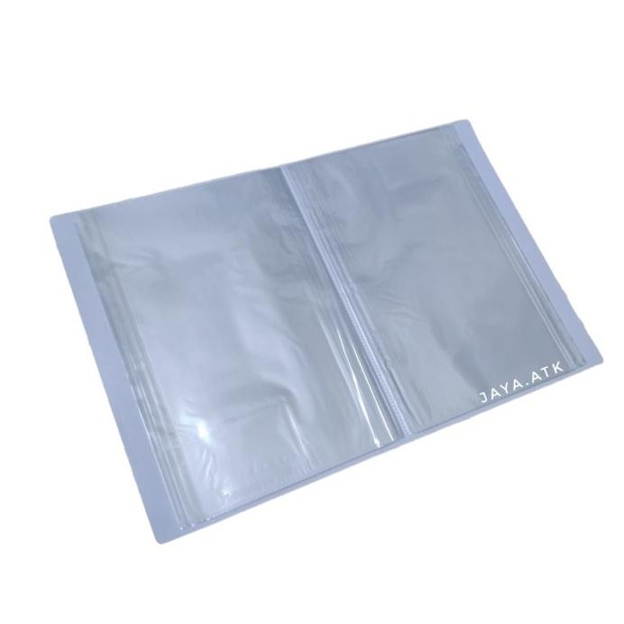 

new !!! MAP CLEAR HOLDER DOKUMEN FOLIO F4 100 LBR PUTIH POLOS CLEAR FILE murah