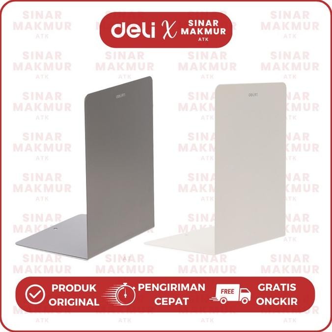 

new !!! Penahan Buku/Stand Book/Book End Metal Deli 78650 (SET) murah