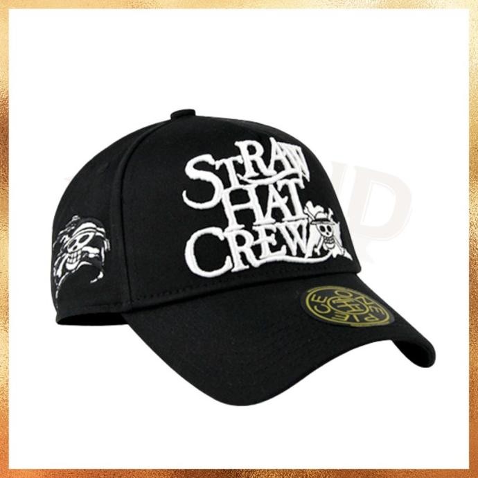 READY STOCK Topi New Era Angel x Straw Hat Crew One Piece Monkey D Luffy Skull Collab Anime White Bl