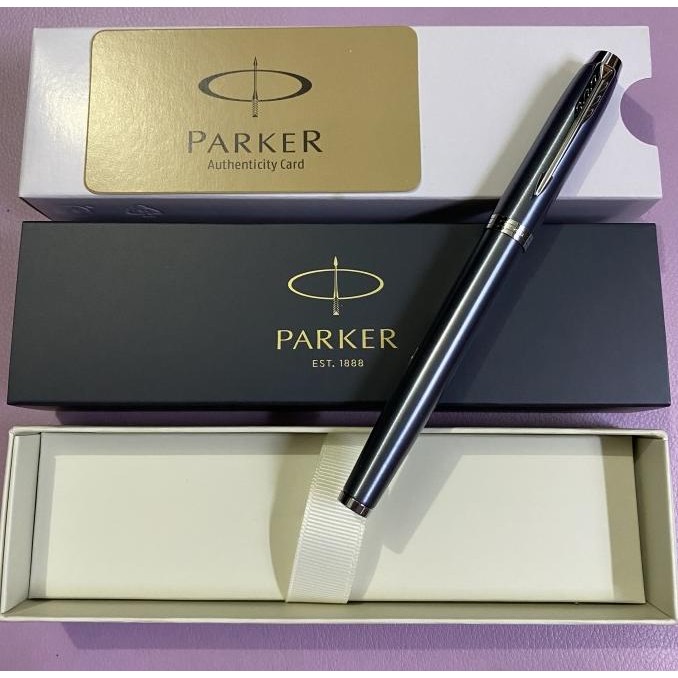 

TERLARIS - Pulpen Parker Im New Original Roller Ball light Blue Chrome Tri