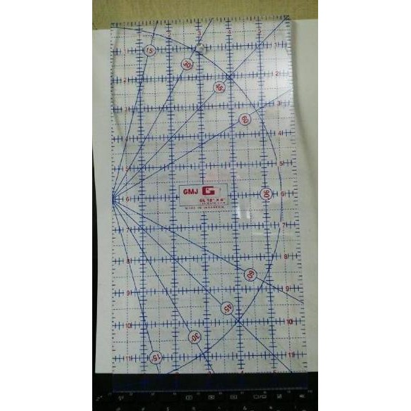 

NEW GMJ ruler quilting uk 6x12