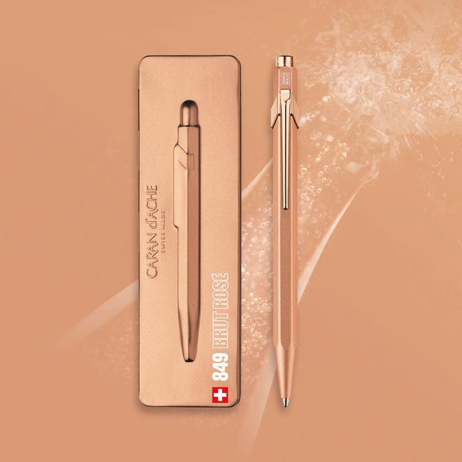 

TERMURAH - CARAN DACHE 849 Brut Rose Ballpoint Pen / Pulpen