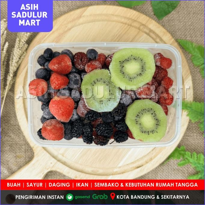 

Diskon! Mix Berries dan Kiwi Beku 500g - Buah Frozen Campur