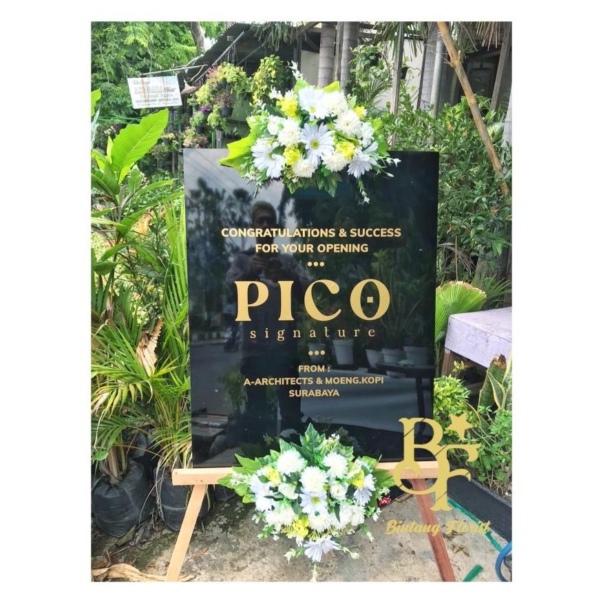 Baru Bunga Papan Akrilik Artifical