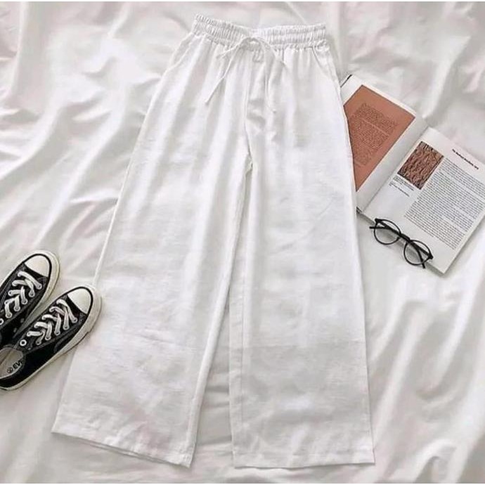 CELANA KULOT HIGHWISH/CELANA KULOT WANITA RAMI LINEN PREMIUM/CELANA WANITA TERKINI CELANA KULOT TERL