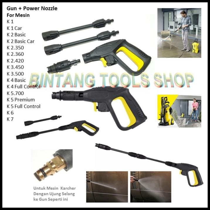 Tembakan Short Gun Stick Lance Nozzle Jet Cleaner For Karcher K1 K2 K3