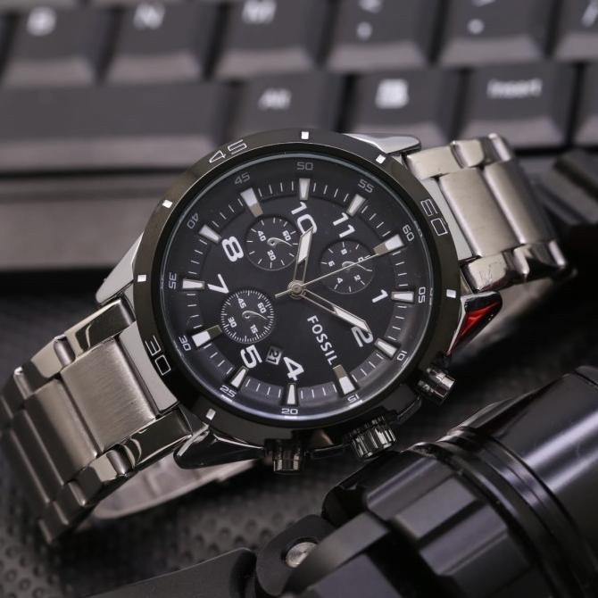 Jam Tangan Pria Fossil Rantai Chrono Variasi