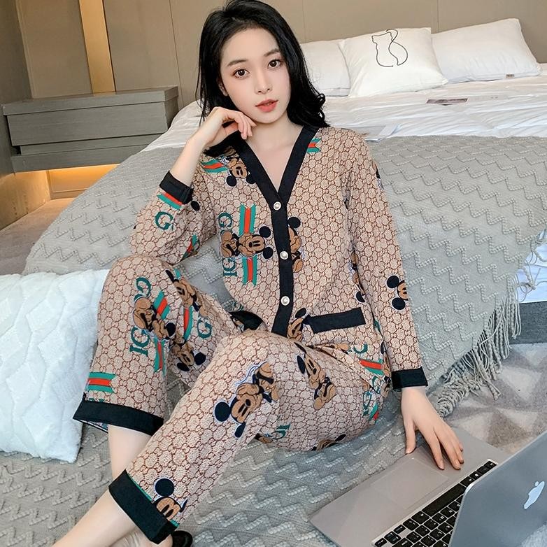 BEST SELLER MPP MAKMUR PUSAT PIYAMA P457 - M10/MX10 - PIYAMA WANITA DEWASA MODEL KANCING DEPAN MEWAH