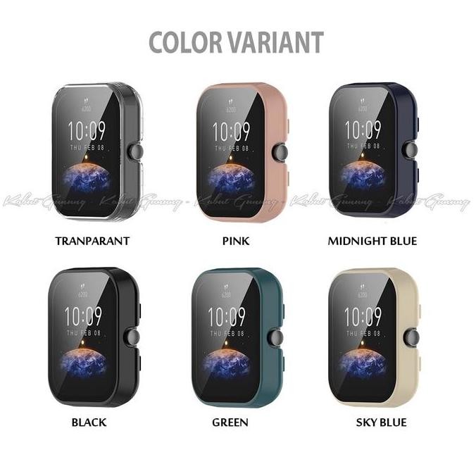 Hard Case For AMAZFIT BIP 3 AMAZFIT BIP 3 PRO Case With Tempered Glass