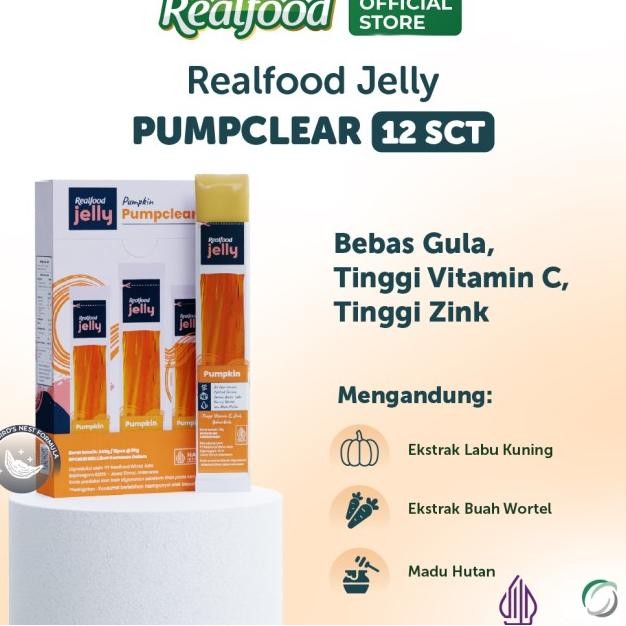 

Realfood Jelly Pumpclear Arang Burung Walet Dengan Vitan C Etra Wortel Dan Labu Uning