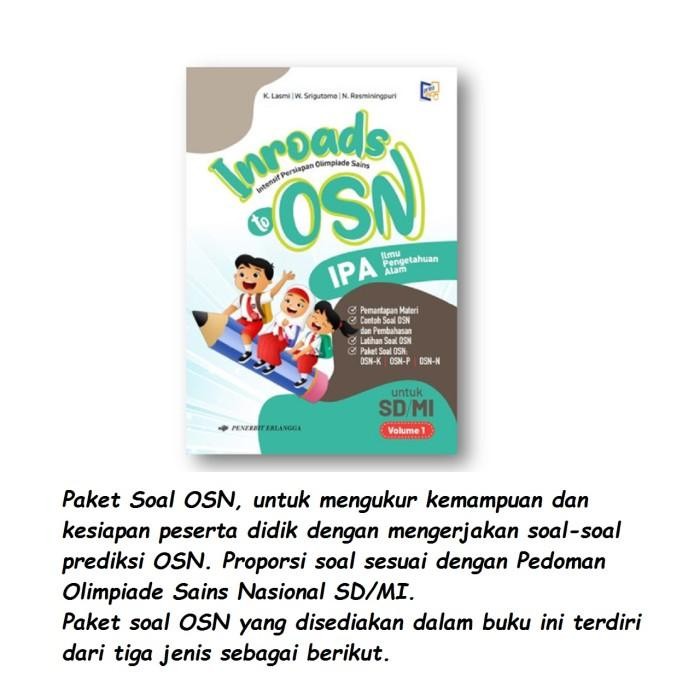 Buku Inroads To Osn Ipa Matematika Sd Mi Olimpiade Sains Nasional Kurikulum Merdeka Erlangga