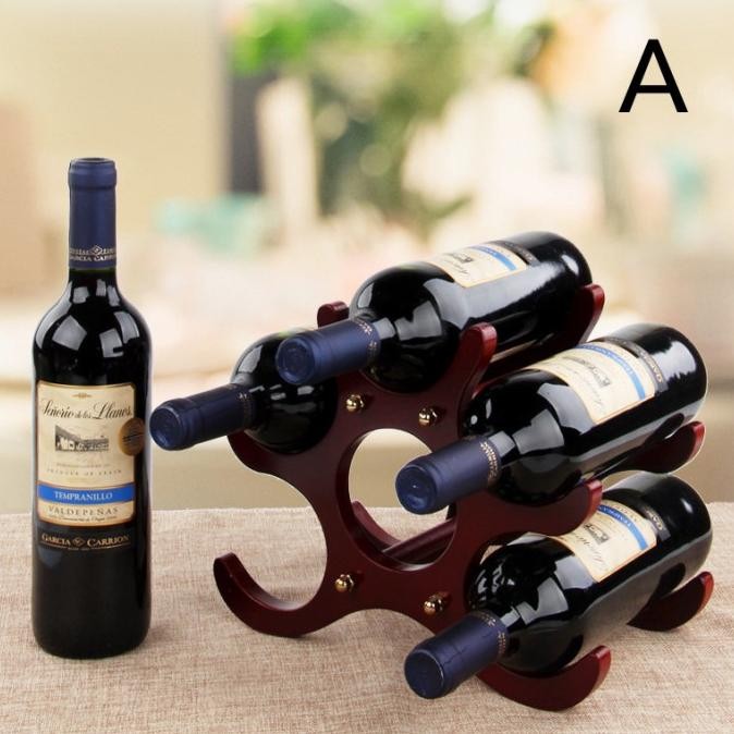 Rak Display Wine Kayu