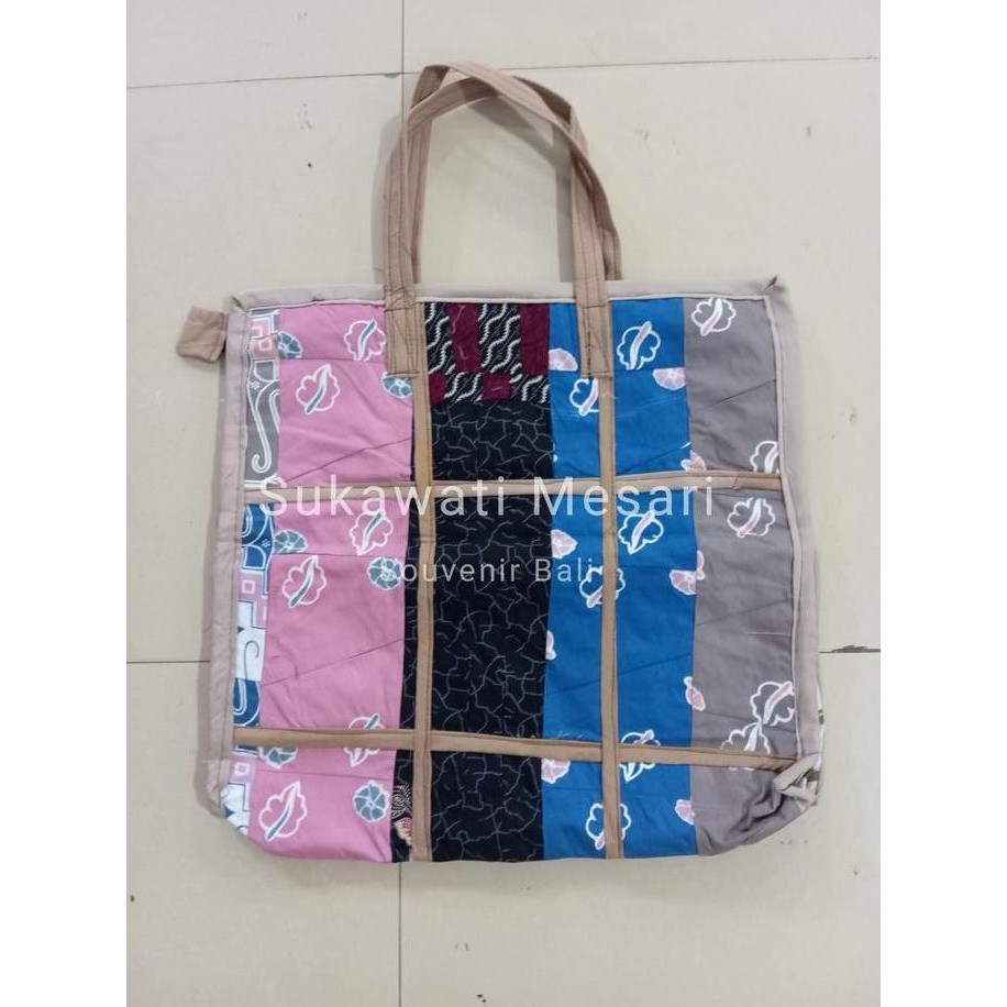 siap kirim] Tas Barang Motif Batik Perca Extra Luggage Bag Tas kabin Mudah Dibawa Souvenir Bali
