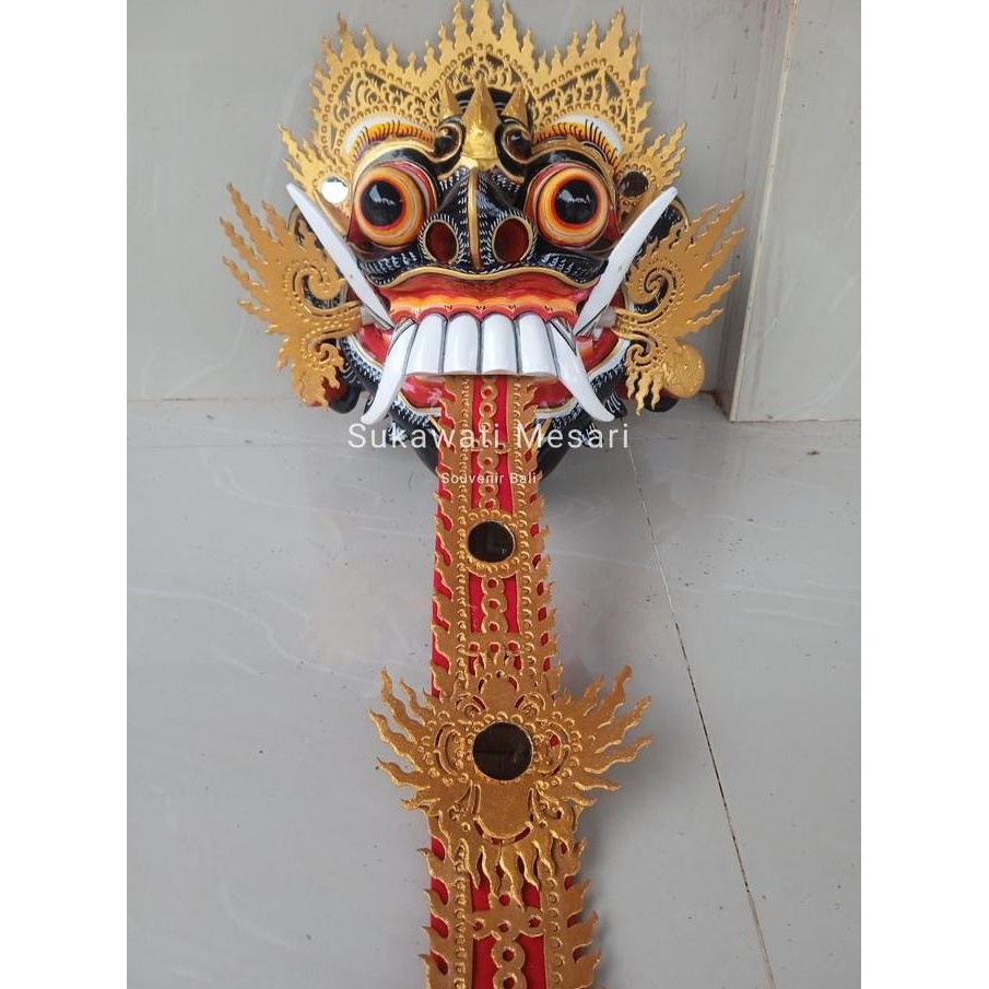 ~~~~~] Topeng Tapel Rangda Leak Hitam Putih Karnaval Pentas Lengkap Lidah Kapeng Iler Handmade Bali