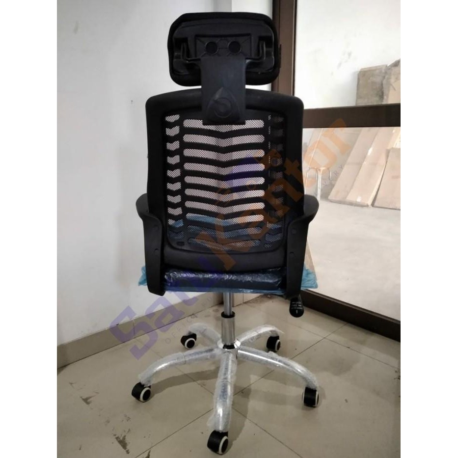 Kursi Kantor Jaring Kk053 / Kursi Jaring Headrest / Kursi Kerja Jaring Original Dan Terpercaya