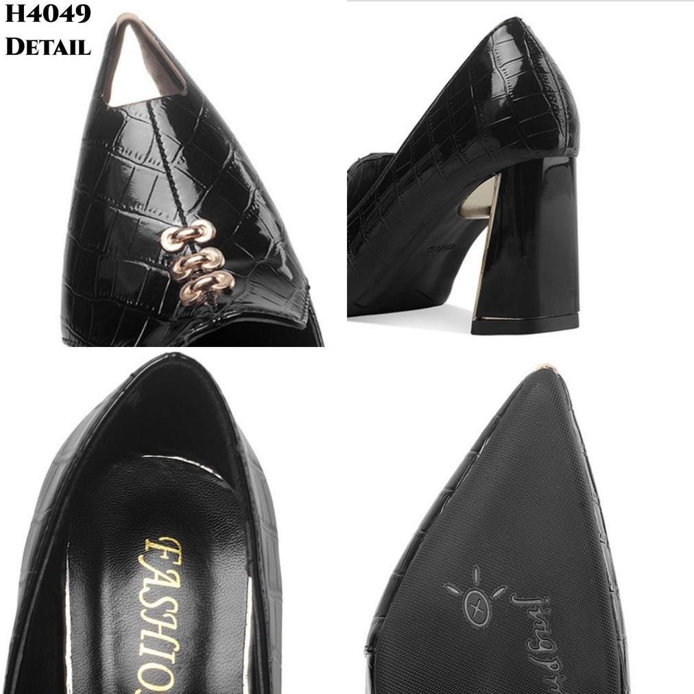 Ez23 Wyn Sepatu Heels Platform Mules Fashion Korea H4049 Berkualitas
