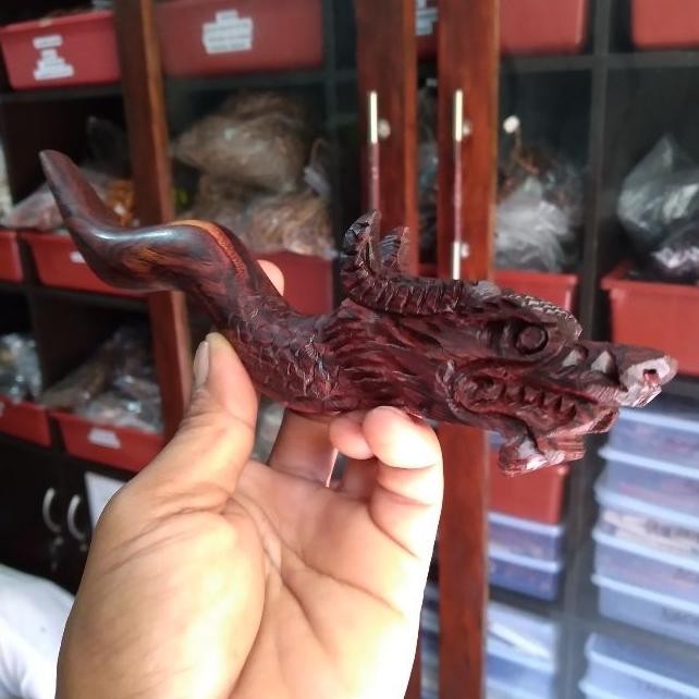 Pipa Galih Asem Ukir Naga New Stok