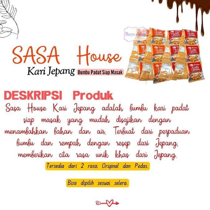 

1 SACHET SASA KARI JEPANG Bumbu Padat Siap Masak 20gr Instan