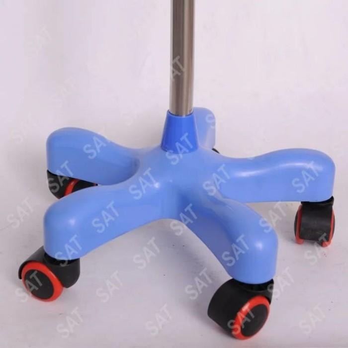 Tiang Infus Adjustable Abs 5 Roda Standar Infus Multifungsi Dapat Disesuaikan Ketinggiannya Dengan B