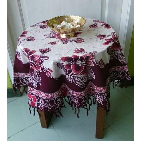 Taplak Meja Bulat Batik Pekalongan GM