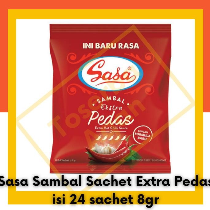

Sasa Saos Sambal Extra Pedas Sachet isi 24 Saset Sambel