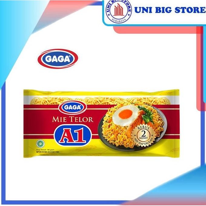 

Terlaris Gaga Mie Telor A1 Kuning 180 Gr Noodles Mi Telur