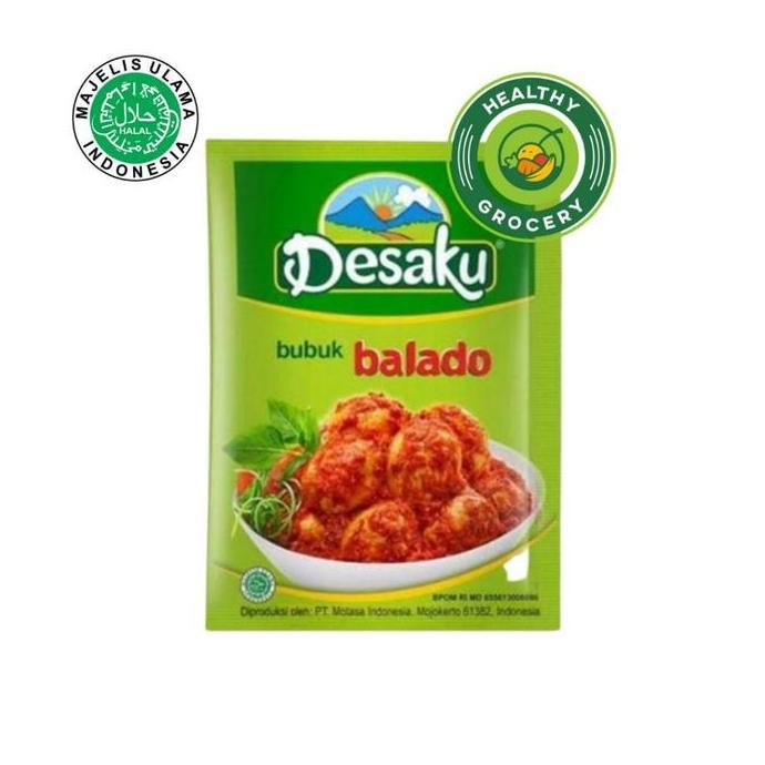 

Desaku Bubuk Balado Bumbu Masak Dapur Instan Gulai Kari Lodeh Opor Sambal Goreng Marinasi Ketumbar Kunyit Lada Bubuk Ladaku BPOM Halal Original
