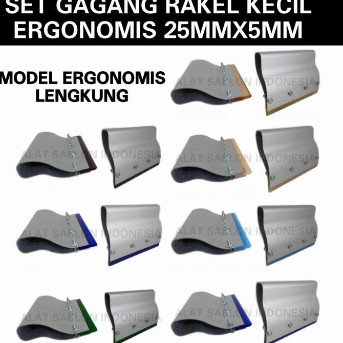 

TERSEDIA SET GAGANG RAKEL KECIL ALUMUNIUM ERGONOMIS 15CM+ RAKEL 25MMX5MM
