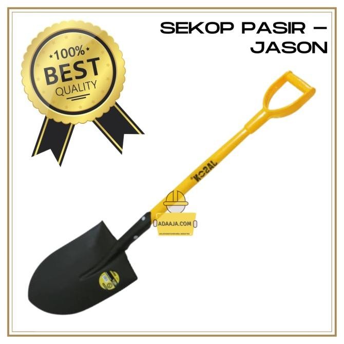 Sekop Pasir Gagang Fiber Lancip - Jason New Stok