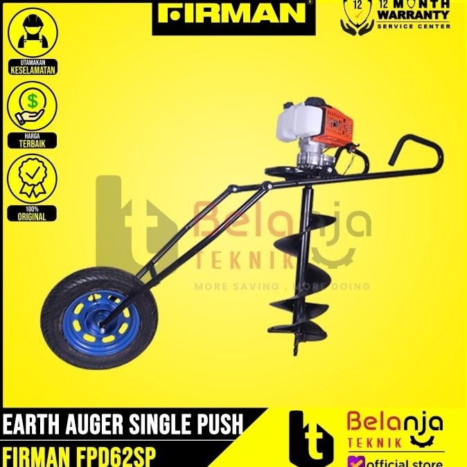 Firman Mesin Penggali Lubang Tanah Fpd 62 Sp Roda Dorong Fpd62Sp Set New Stok
