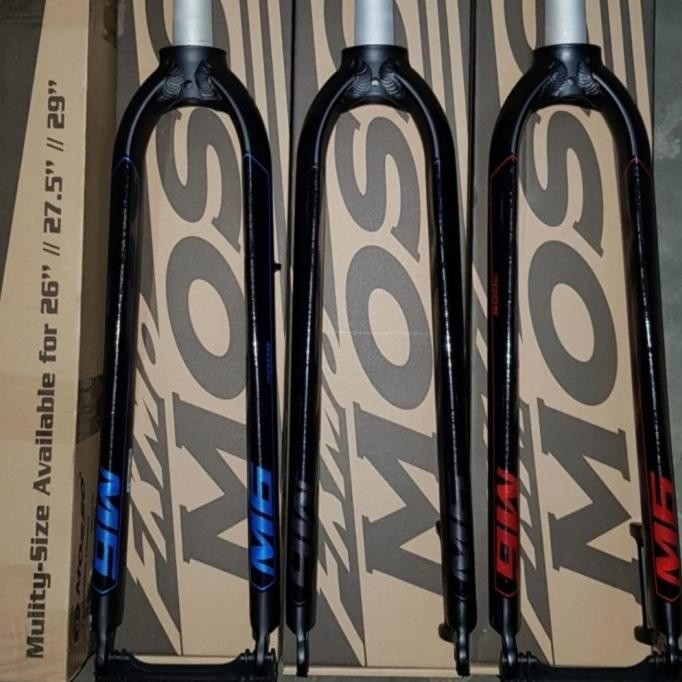 Original Fork Rigid Mosso M6 Disc brake sepeda Gravel MTB Federal alloy Triple