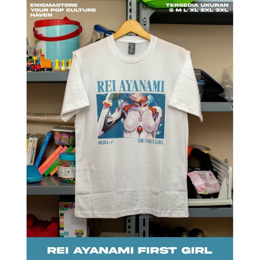 baru  KAOS ANIME EVANGELION AYANAMI REI murah