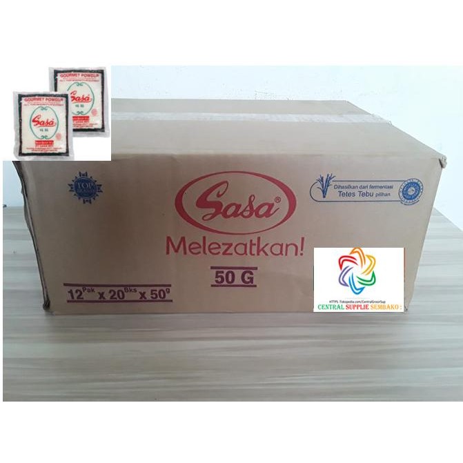 

Terbaru Sasa Penyedap Rasa [50gram /12 pack x 20 bungkus / 1 karton ]