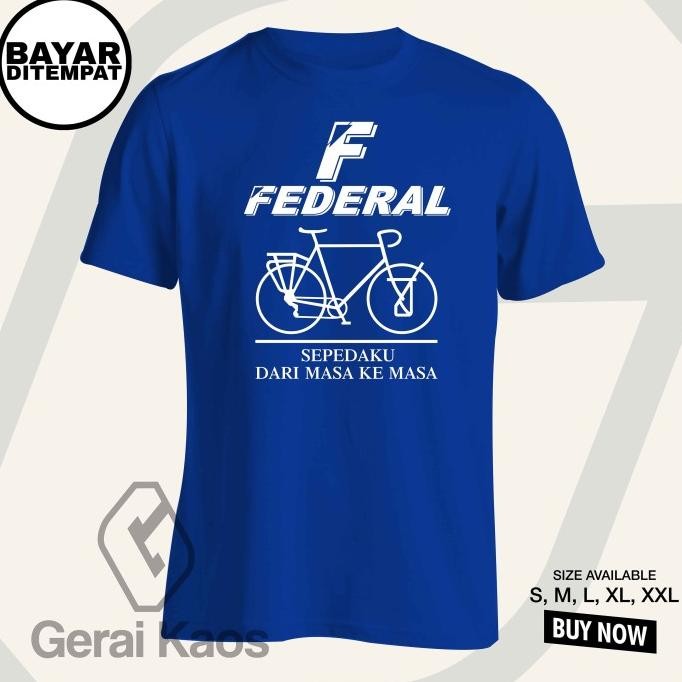 baru  kaos distro sepeda federal premium murah