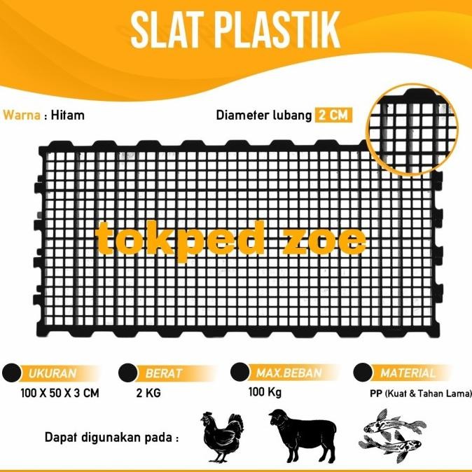 Slat Lantai Plastik /Slat Kandang Hewan