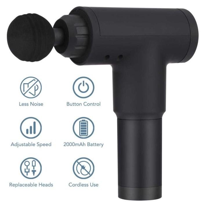 Pijat Elektrik Pundak Punggung Tangan Massage Gun Alat Pijat Getar