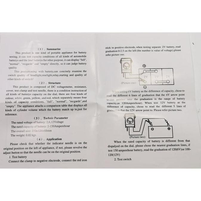 ready Battery Tester Analog / Jarum SELLERY 95-032 | Alat Tes Aki / Accu